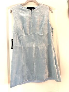 NWT Cedric Charlier Velvet Corset Style Bodice Mini Dress/Tunic. Made in Italy